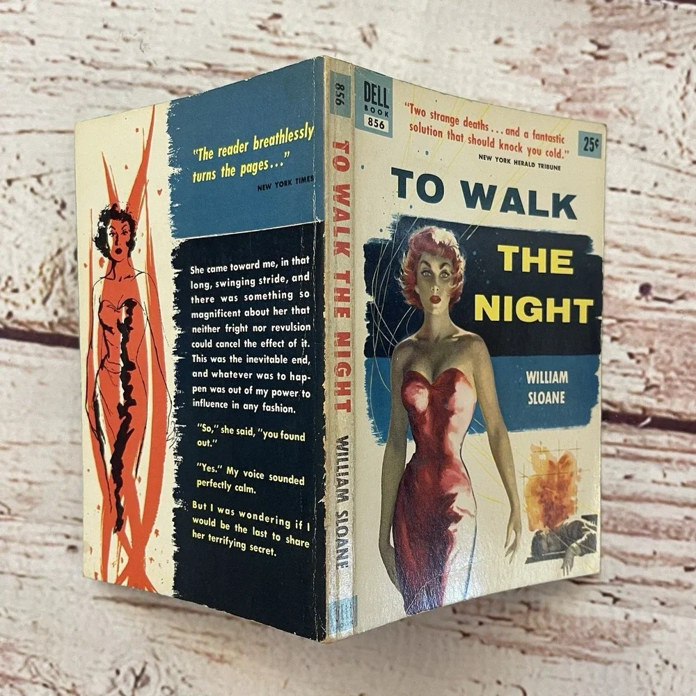 To Walk The‎ Night by Sloane Dell Book 856 1958 Crime gga Vintage Paperback